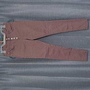 Ashley Mason Pink Skinny Jeans, Size 5 - Juniors